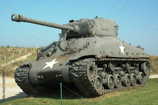 Fototapeta Tank d'Utah Beach