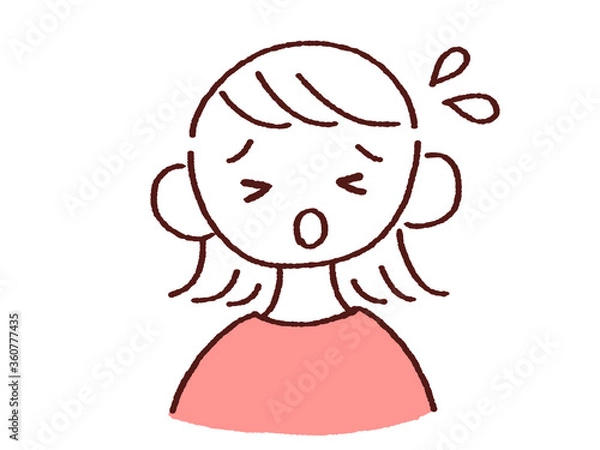 Fototapeta 心配する若い女性