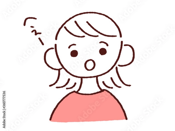 Fototapeta リアクションする若い女性