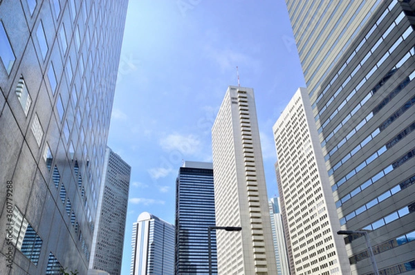 Fototapeta 新宿の高層ビル群ｆ
