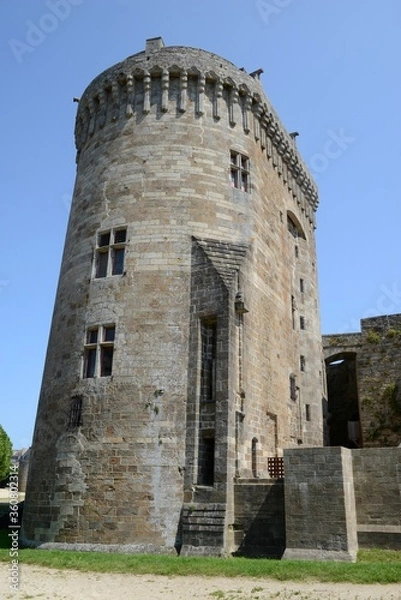 Obraz Château de Dinan dans les Côtes d'Armor en Bretagne
