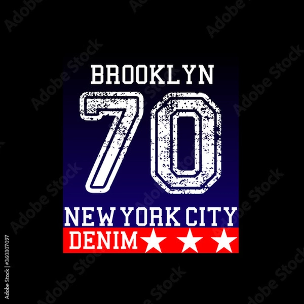 Obraz brooklyn vector illustration