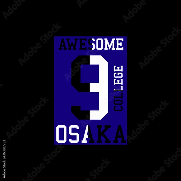 Obraz slogan sign on blue background