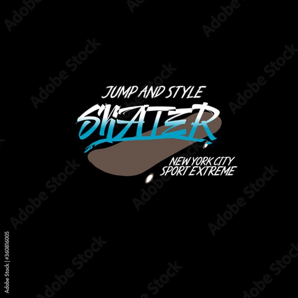 Obraz skater vector illustration