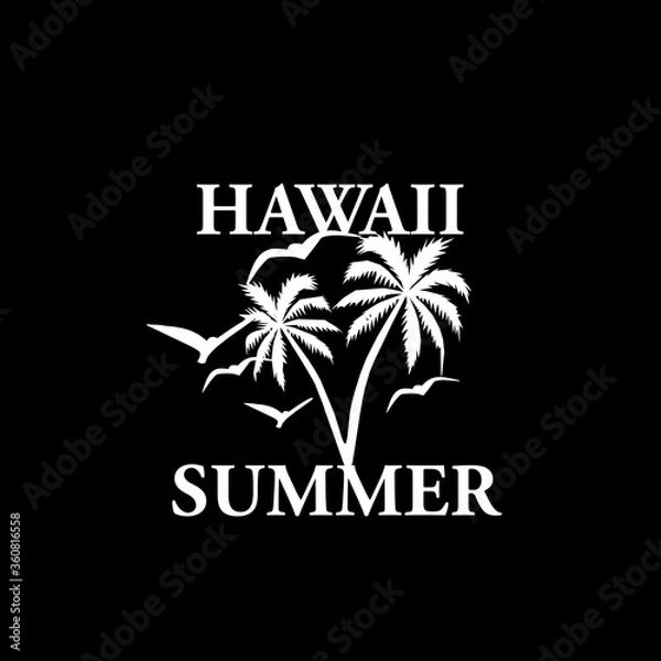 Obraz tropical beach logo