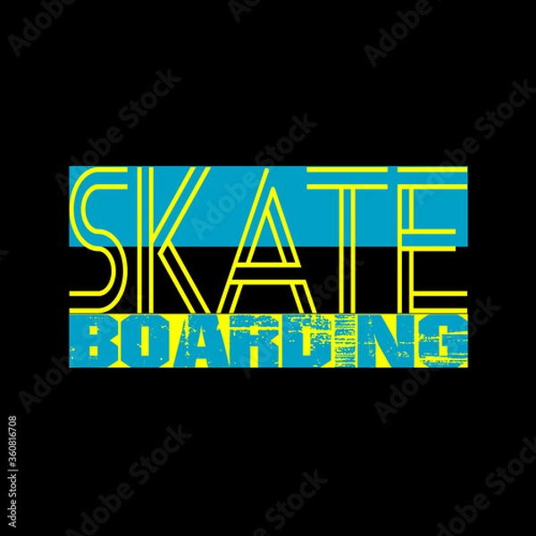 Obraz skate boarding vector illustration
