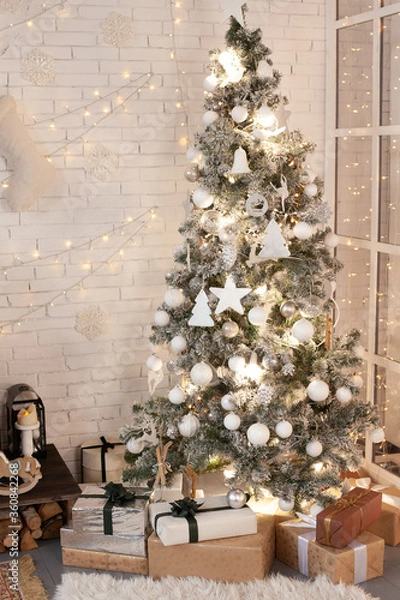 Fototapeta Christmas decor in a room