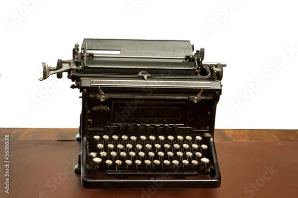 Obraz Old reception area - white background