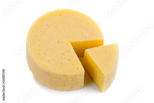Obraz Cut round cheese