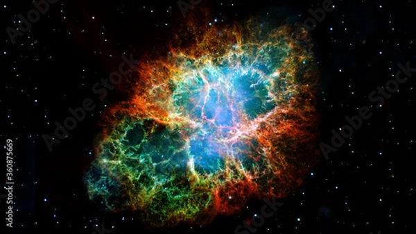 Obraz Crab Nebula. Elements of this image furnished by NASA