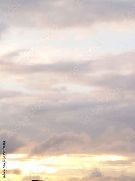 Obraz beautiful sunset in the sky