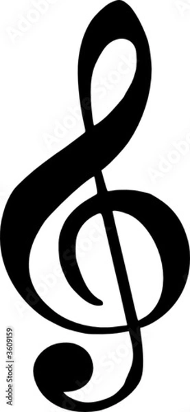 Obraz klucz do skrzypiec