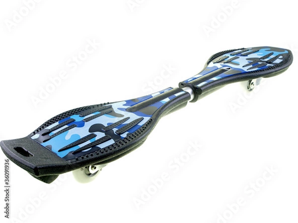 Fototapeta waveboard isolated on white background