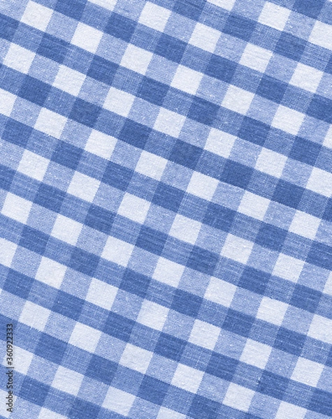 Obraz blue plaid fabric