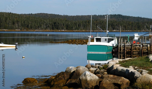 Obraz boats at the shore