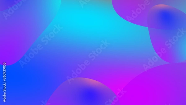 Obraz Abstract gradient geometric background. Fluid shapes and colorful graphic design.