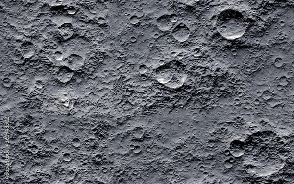 Fototapeta Moon surface. Seamless texture background.