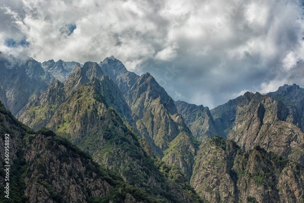 Obraz clouds over the mountains