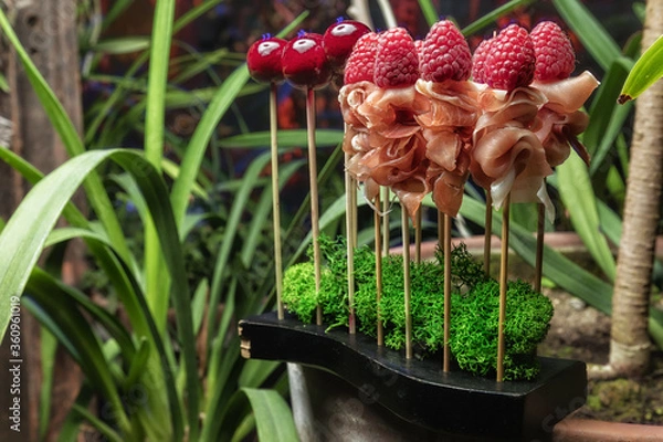 Obraz raspberry and bacon