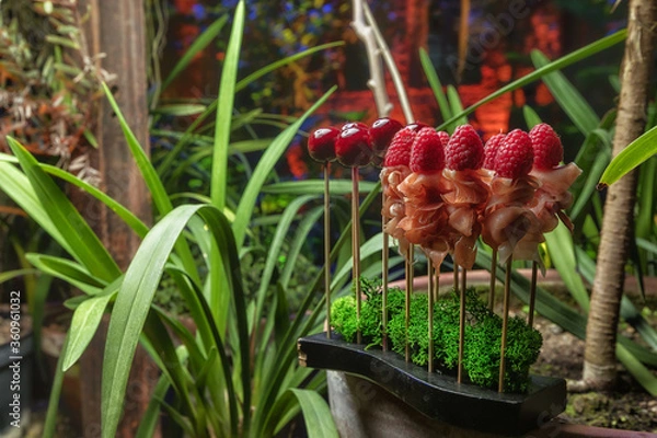 Obraz raspberry and bacon