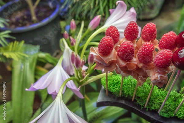 Obraz raspberry and bacon