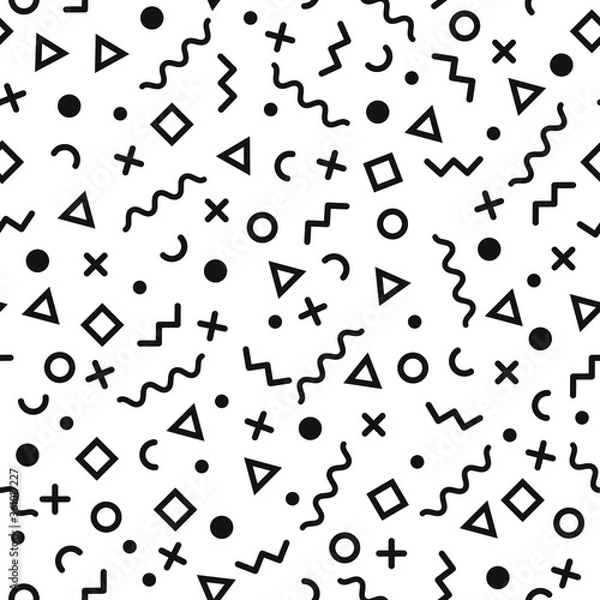 Fototapeta Minimalistic seamless pattern