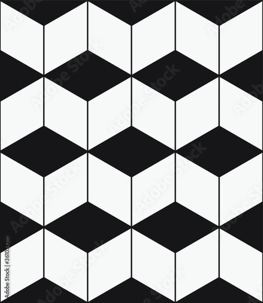 Fototapeta  Vector seamless pattern. Modern stylish texture. Repeating geometric hexagons.