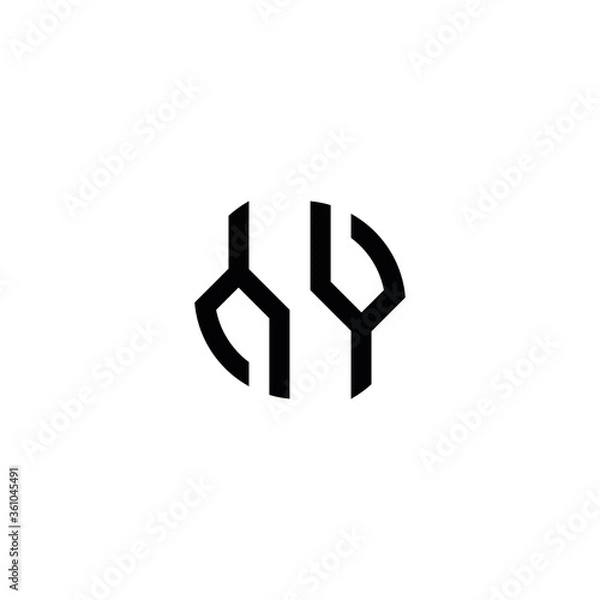 Obraz YY Y letter logo design vector