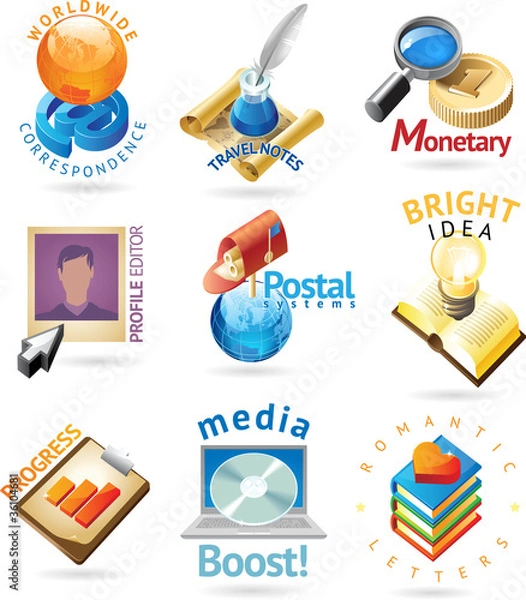 Fototapeta Media technology headers