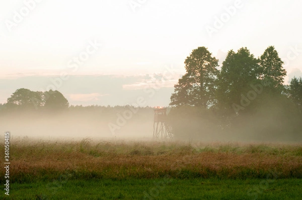 Obraz ambona myśliwego