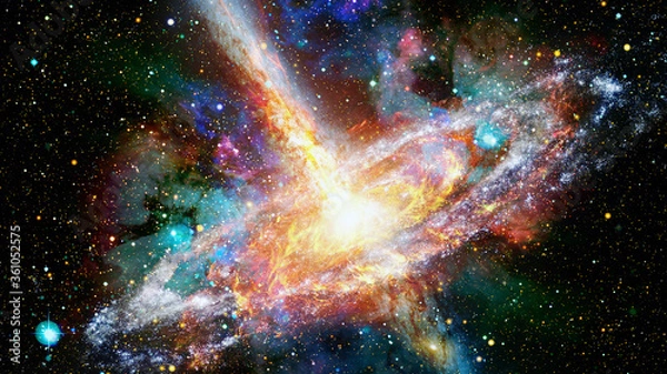 Obraz Pulsar in the nebula. Elements of this image furnished by NASA