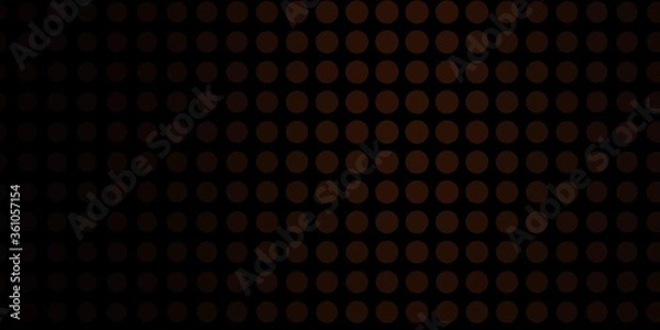 Fototapeta Dark Brown vector background with circles. Abstract illustration with colorful spots in nature style. Design for your commercials.