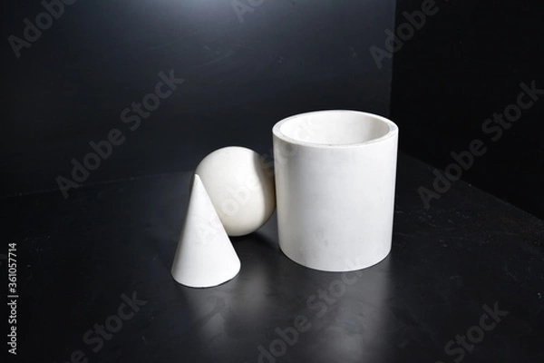 Fototapeta Geometric Basic Shapes Still Life