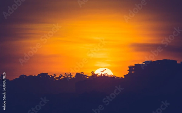 Obraz Sunset in the city