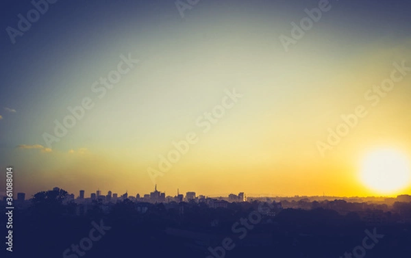 Obraz Sunset in the city