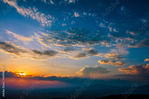 Obraz sunset in the sky