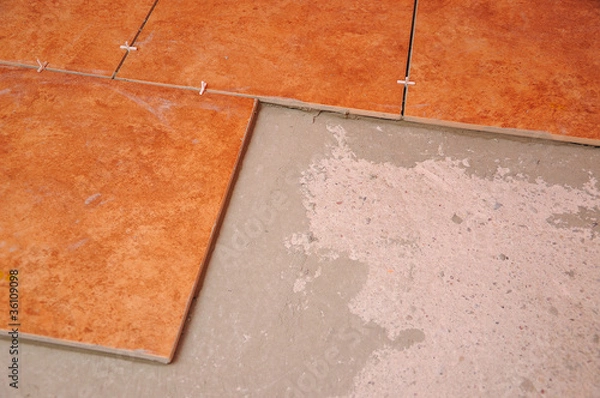 Obraz Układanie płytek