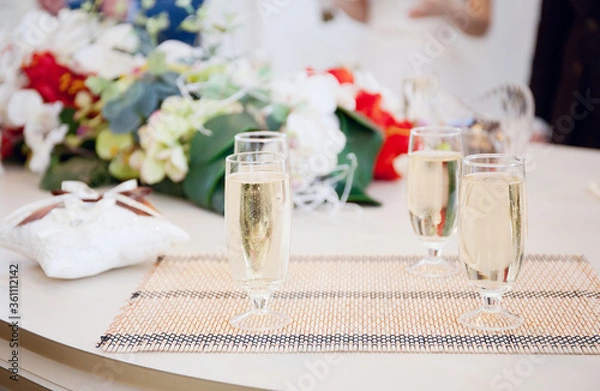 Fototapeta wedding table setting