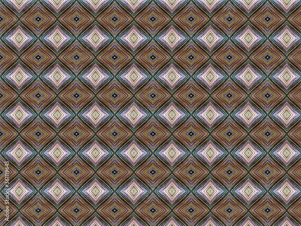 Obraz background elegant soft fabric pattern repeating rhombus of different colors