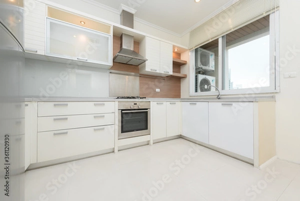 Obraz Modern, bright, clean, kitchen interior 