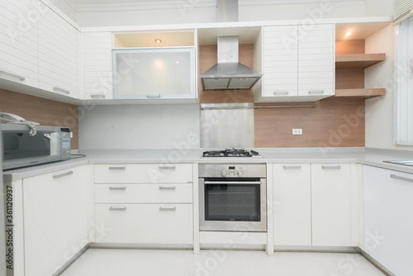 Obraz Modern, bright, clean, kitchen interior 