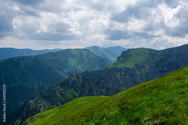 Obraz Storm clouds over the mountain range. Tatra Mountains.
