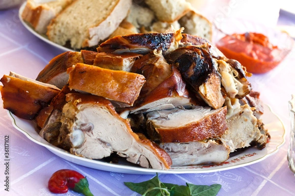 Obraz Prosiaczek ssący - pieczeń