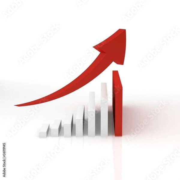 Fototapeta business graph