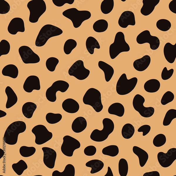 Fototapeta Cheetah skin vector pattern