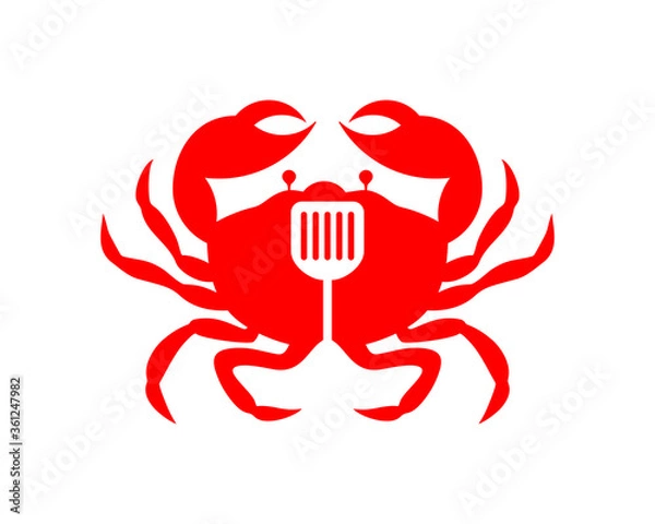 Fototapeta Crab with spatula inside