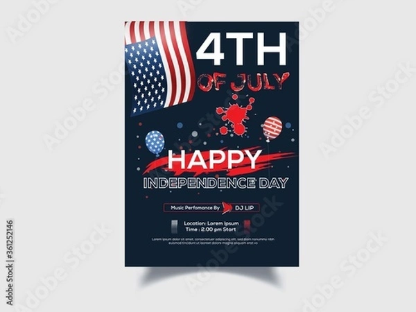 Obraz independence day 4th July