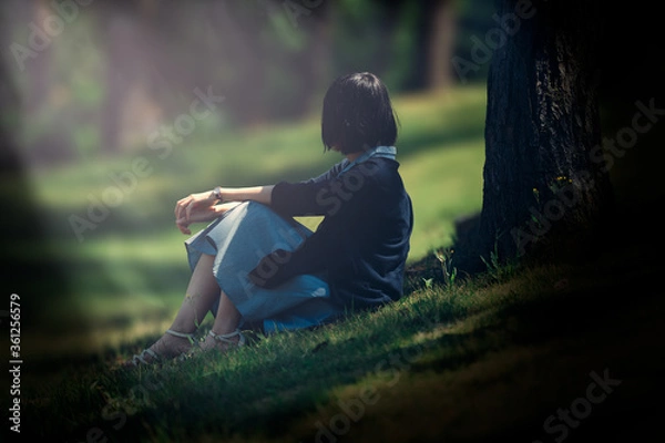 Fototapeta 休憩する女性