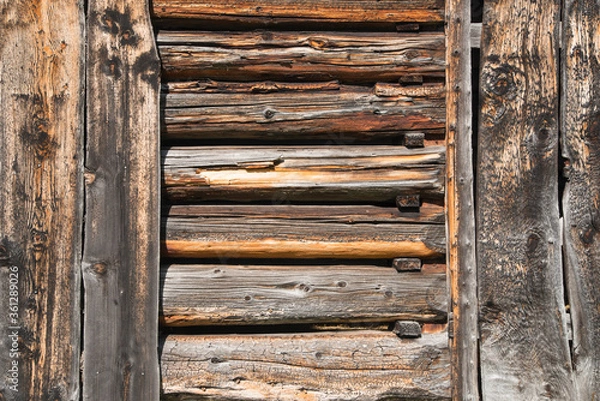 Obraz Détail de construction en bois.