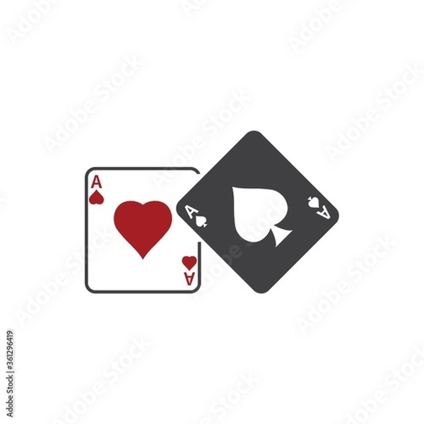 Fototapeta Two aces playing cards